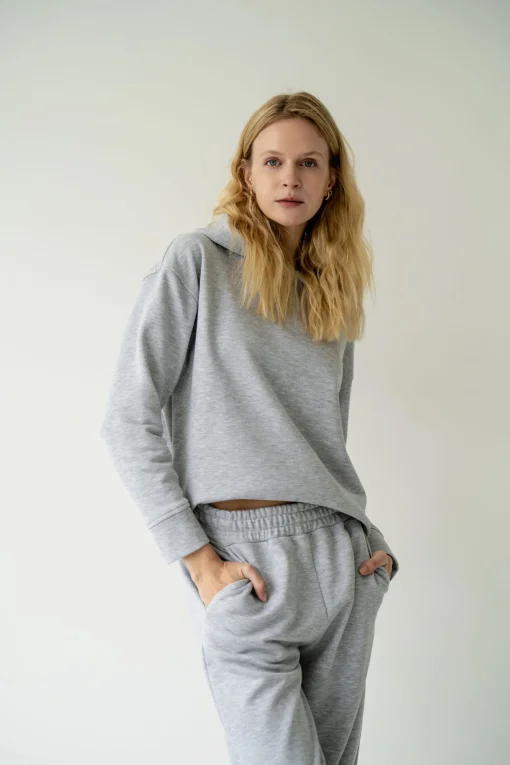 Bluza GLORI MELANGE GRAY