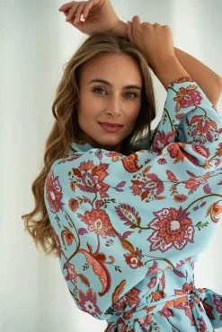Kimono MUF FLOWERS LAZURE