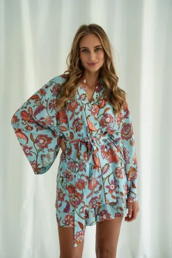 Kimono MUF FLOWERS LAZURE