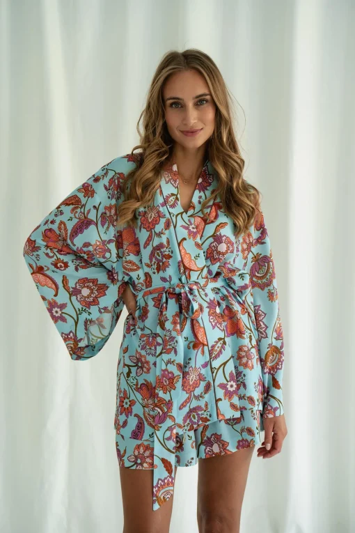 Kimono MUF FLOWERS LAZURE