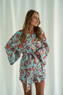 Kimono MUF FLOWERS LAZURE