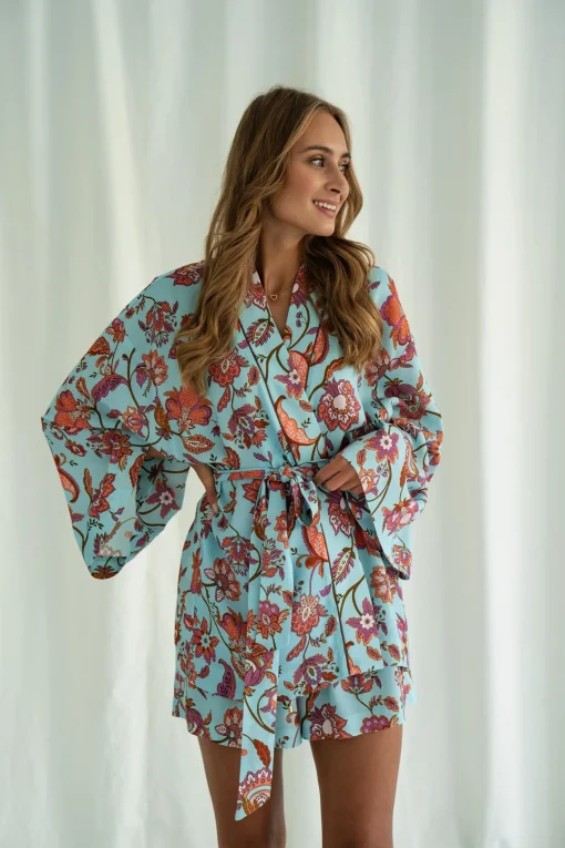 Kimono MUF FLOWERS LAZURE
