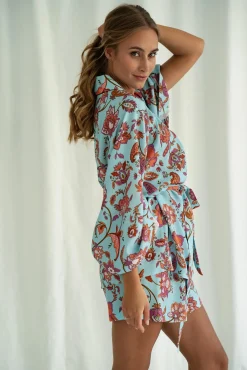 Kimono MUF FLOWERS LAZURE