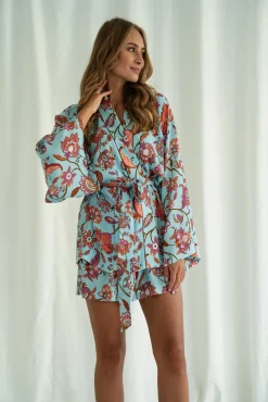 Kimono MUF FLOWERS LAZURE