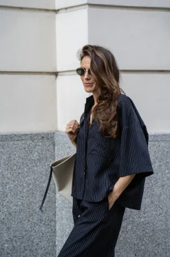 Koszula FIDD STRIPED BLACK