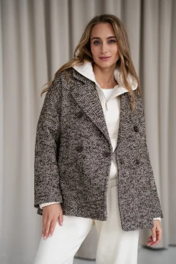 Kurtka JEY LONG CHOCCO/CREAM