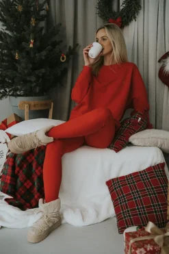 Legginsy JOELLE RED