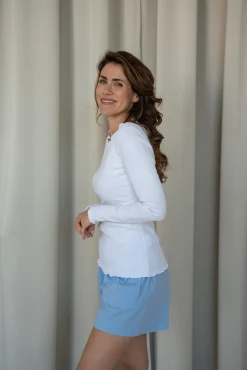 Longsleeve JEZZ WHITE