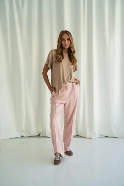 Spodnie BRUNI POWDER PINK