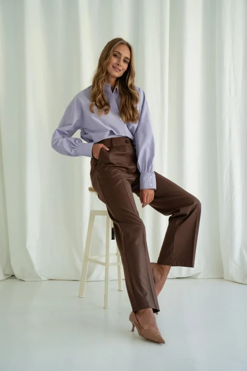 Spodnie BRUNO LONG BROWN