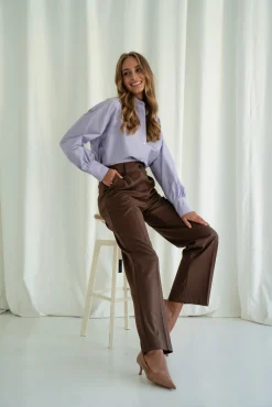 Spodnie BRUNO LONG BROWN