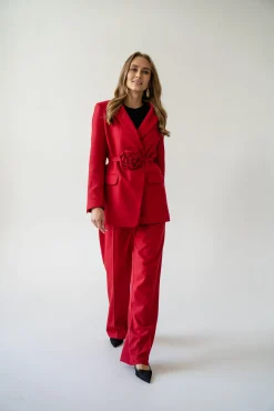 Spodnie BRUNO LONG RED