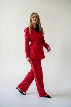 Spodnie BRUNO LONG RED