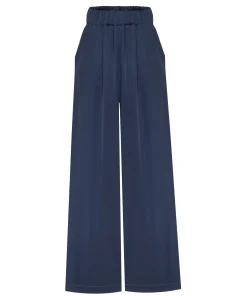 Spodnie MARBELLA SILKY DARK BLUE