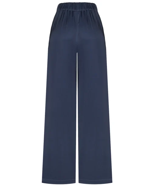Spodnie MARBELLA SILKY DARK BLUE