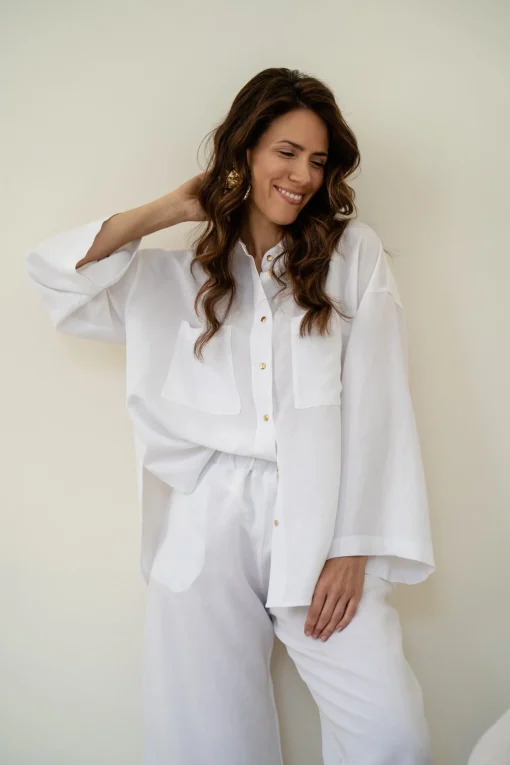 Spodnie MUFF LONG WHITE