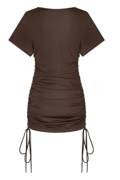 Sukienka JUSTI SHORT CHOCCO