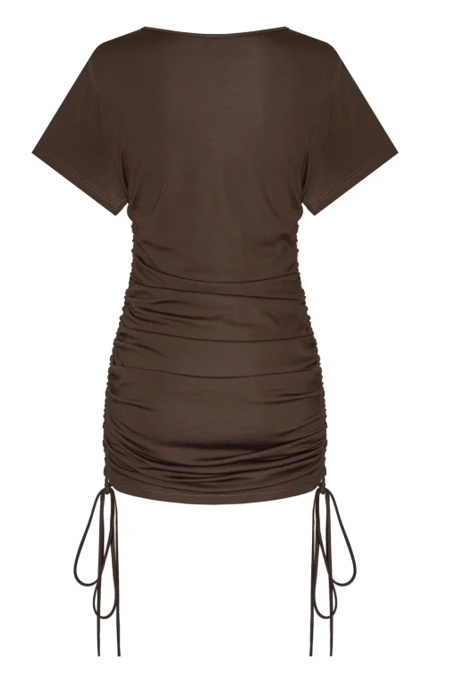 Sukienka JUSTI SHORT CHOCCO