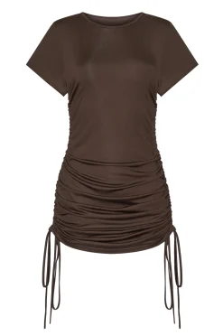 Sukienka JUSTI SHORT CHOCCO