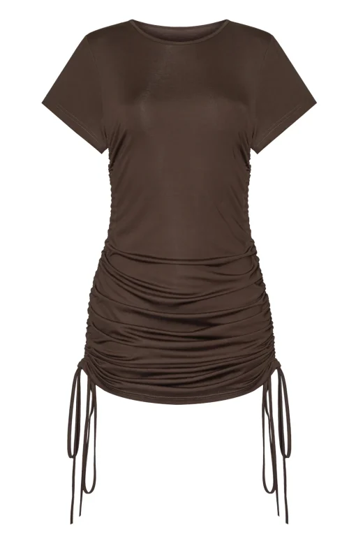Sukienka JUSTI SHORT CHOCCO