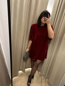 Sukienka SIMONE VELVET RED