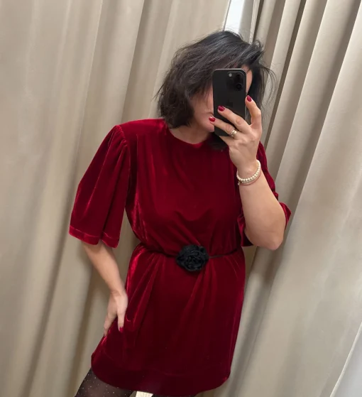 Sukienka SIMONE VELVET RED
