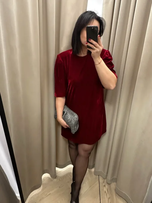 Sukienka SIMONE VELVET RED