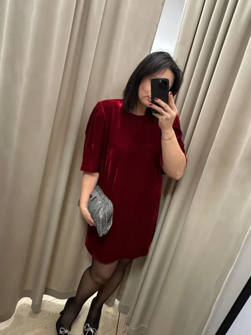 Sukienka SIMONE VELVET RED