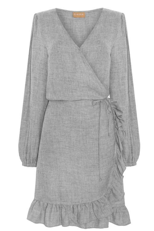 Sukienka WRAP NESS GREY