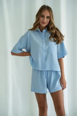 Szorty ALICANTE BABY BLUE