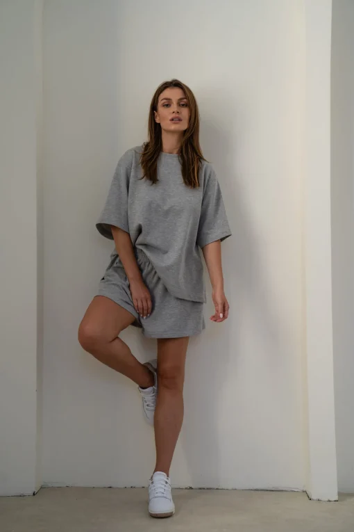Szorty LOXI GRAY MELANGE