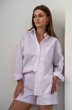 Szorty MAN STRIPED PINK