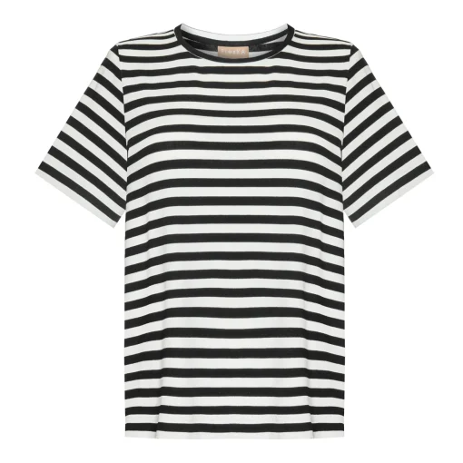 Top VIEN STRIPED BLACK