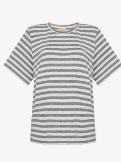 Top VIEN STRIPED GRAY